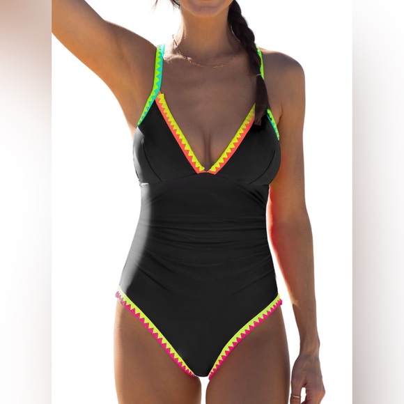 NWT Popvil One Piece Swimsuit Medium - Picture 1 of 5